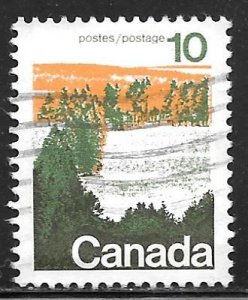 Canada 594vi: 10c Forest area in central Canada, used, VF