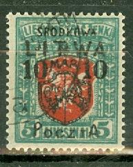 Central Lithuania 21 used CV $1800