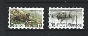 CANADA - 1981 CANADIAN ENDANGERED WILDLIFE - SCOTT 883 TO 884 - USED