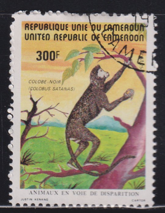 Cameroun 718 Black Colobus 1982