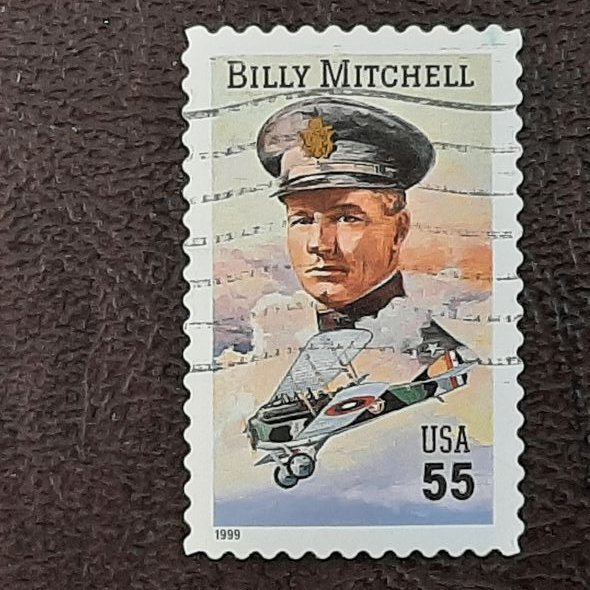 US Scott # 3330; 55c used Billy Mitchell, 1999; Superb centering