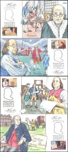 #4021-24 Benjamin Franklin Collins FDC Set