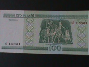 ​BELARUS-2000- NATIONAL BANK-100 RUBELI-UNCIRULATED NOTE-WE SHIP TO WORLDWIDE