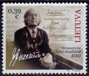 Lithuania 1072 MNH - Composer Julius Juzeliunas - 2016