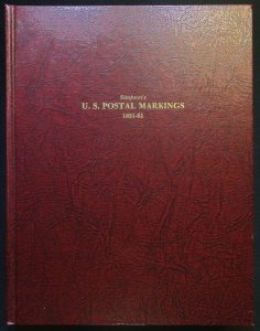 Simpson's US Postal Marking 1851-61 Second Edition by Thomas Alexander (1979)