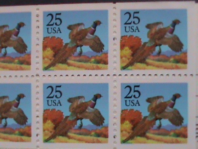 ​UNTIED STATES-1987SC# 2283a LOVELY PHEASANT BIRD-RARE BOOKLET MNH VERY FINE