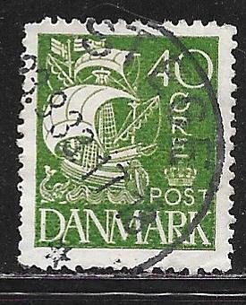 Denmark 197: 40o Caravel, used, F-VF