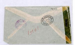 CQ33 WW2 GUATEMALA Cover 1943 Censor Registered Mail PRINCESS HOTEL Bermuda