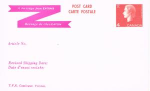 Canada Unitrade Postal Card UX98a