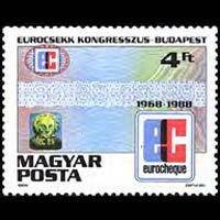 HUNGARY 1988 - Scott# 3129 Eurocheck Set of 1 NH