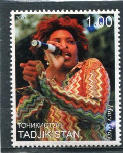 Tajikistan 2000 MACY GRAY American Singer 1 value Perforated Mint (NH)