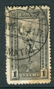 GREECE; 1901 early Hermes issue fine used 1D. value fair Postmark