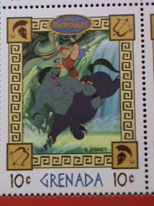 ​GRANADA- DISNEY CARTOON-HERCULES GROWS UP FULL SHEET MNH-VERY FINE