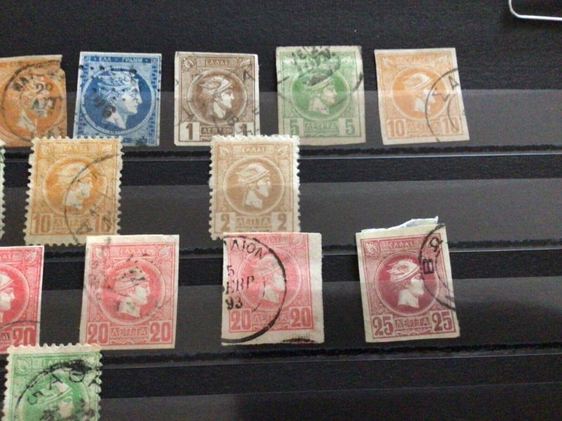 Greece early used stamps A10486