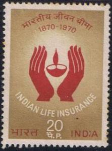 India. 1971  Centenary of Indian Life Insurance.SC 533.MUH