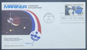 Scott 1557 FDC Mariner 10 Venus/Mercury  Fleetwood Cachet