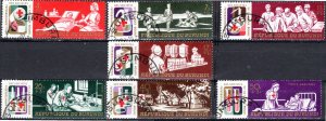 Burundi; 1969: Sc. # B34-B37 CB9-CB11; Used CTO Cpl Set