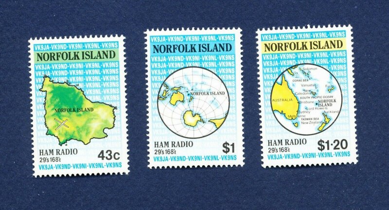 NORFOLK ISLAND - 501-503  - VF MNH - Ham Radio  - 1991