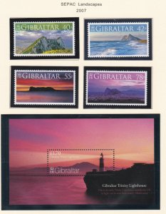 Gibraltar # 1104-1107, 1109, Sea Scapes, Mint NH, 1/2 Cat.