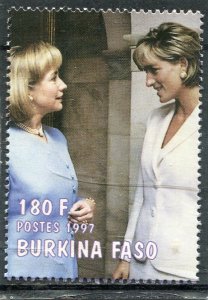 Burkina-Faso 1997 PRINCESS DIANA & HILLARY CLINTON 1 value Perforated Mint (NH)