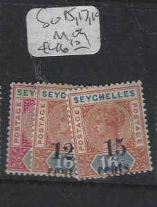 SEYCHELLES  (P1412B)  QV  SG 15, 17, 19   MOG