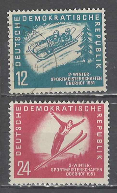 COLLECTION LOT # 4369 GERMANY D R #76-7 USED-UNG 1951 CV+$16