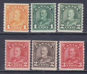 Canada 178-83 Mint OG 1930-31 KG V Perf 8½ Vert Full Set VF Scv $77.00