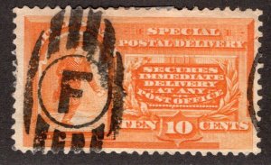 Scott E3, USA, 10c Orange, Special Delivery, VG/F, 1893