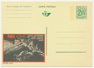 Publibel - Postal stationery Belgium 1970 Caves - Han - Golf - Tennis - Fishing 