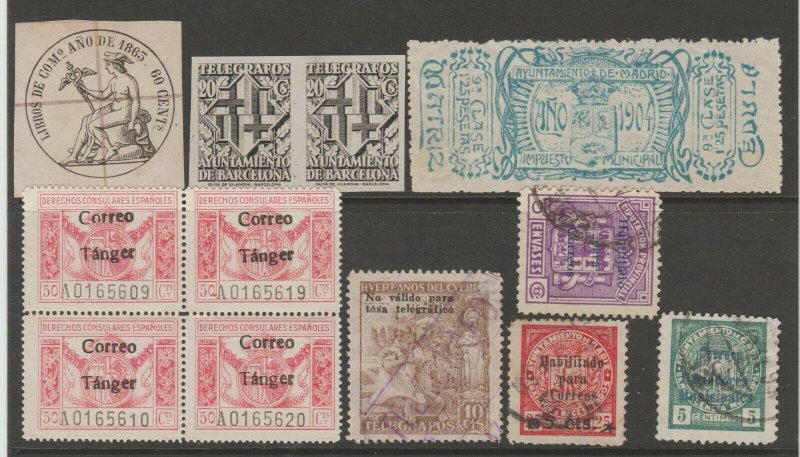 Spain Cinderella poster seal Revenue fiscal mix collection stamp ml3 as seen