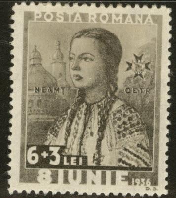 Romania Scott B61 MH* Girl of Neamt CV$1