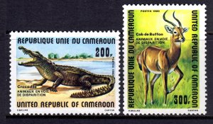 Cameroun 1980 Endangered Species Complete Mint MNH Set SC 678-679