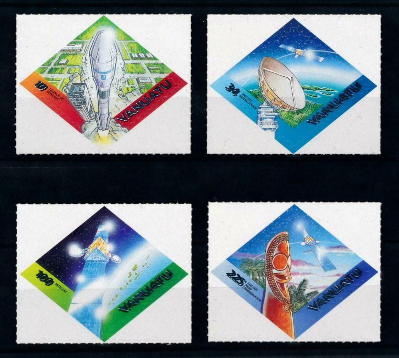 [102259] Vanuatu 2000 Space travel weltraum Intelsat Self adh. MNH