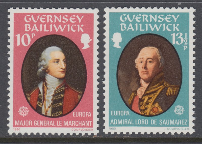 Guernsey 207-208 MNH VF