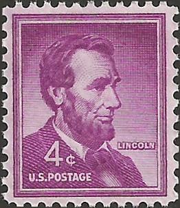 # 1036 MINT NEVER HINGED WET PRINT ABRAHAM LINCOLN    