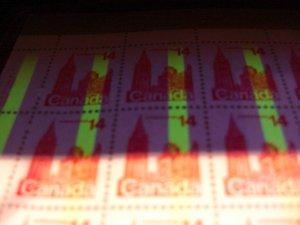 Canada #715 ERROR NH sheet of 50 Sealed  *One bar tag Shifted Variety* C$2700.00