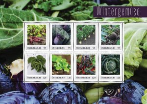 Austria 2024 MNH Stamps Mini Sheet Vegetables Cabbage