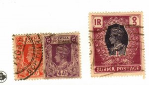 Burma #60, 62, 155 used