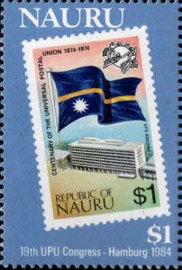 NAURU Scott 284  MNH** Flag, UPU congress 1984