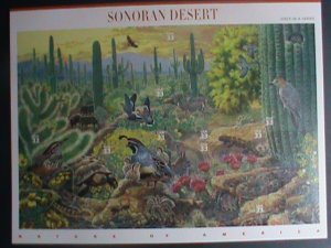 ​UNITED STATES-1999-SC#3293 BEAUTIFUL SONORAN DESERT MNH FULL SHEET - VF