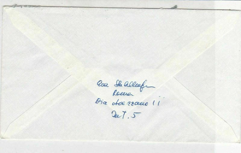 Vatican 1963 Registered Airmail  Mixed Subjects Multiple Stamps Cover Ref 29475