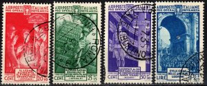 Italy #B39-42   F-VF Used CV $103.00 (X3079)