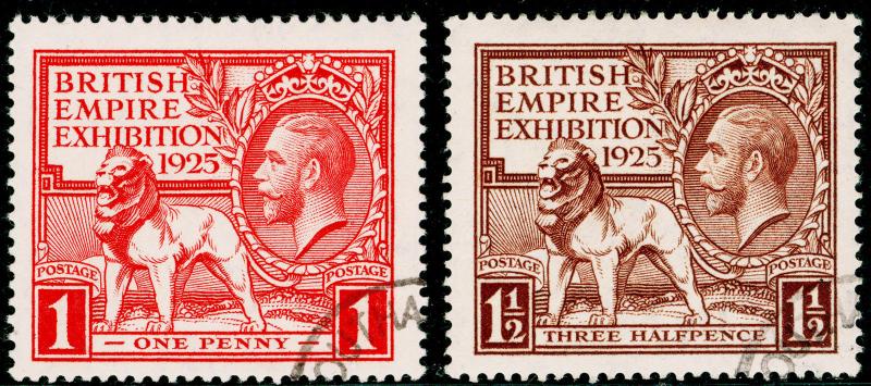 SG432-433, 1925 PAIR, FINE USED. Cat £100.