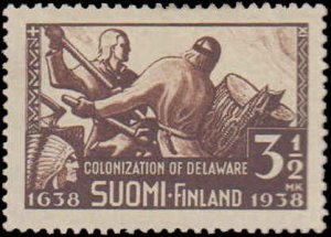 Finland #214, Complete Set, 1938, Hinged