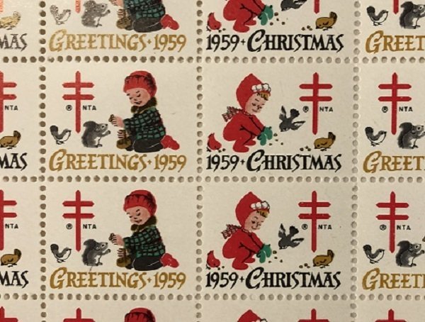 Christmas Seals from 1959 - Full MNH sheet of 100