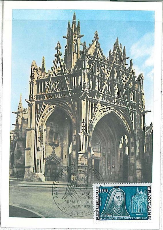 26310 - FRANCE - POSTAL HISTORY - MAXIMUM CARD 1973 - ARCHITECTURE Cathedral