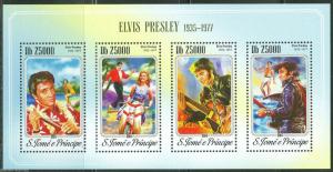 SAO TOME  2014 ELVIS PRESLEY SHEET MINT NH