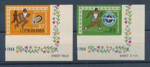 [114279] Cook Islands 1967 Sports South Pacific Games Imperf. Airmail MNH