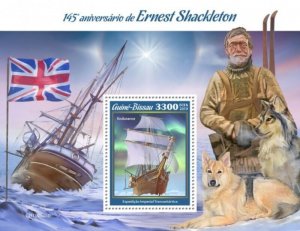 Guinea-Bissau - 2019 Explorer Ernest Shackleton - Stamp Souvenir Sheet GB190505b