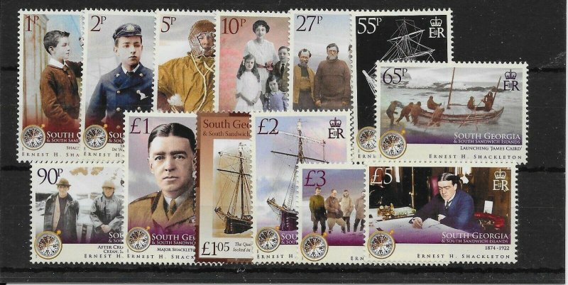 S.GEORGIA & S.SANDWICH IS. SG467/78 2009 SHACKLETON MNH